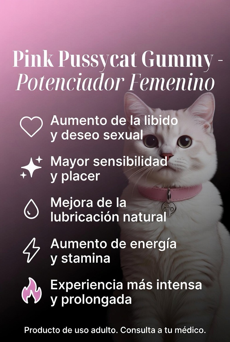 Pink Pussycat Gomita – Potenciador Femenino