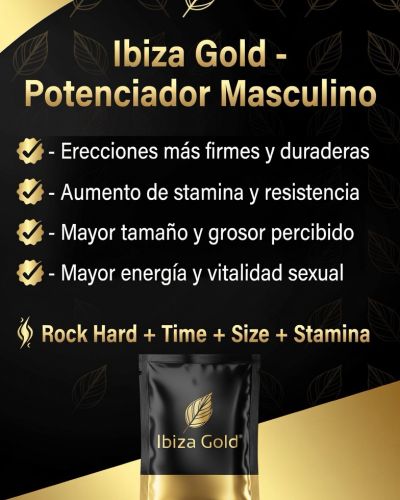 Ibiza Gold 2000mg – Potenciador Masculino Natural