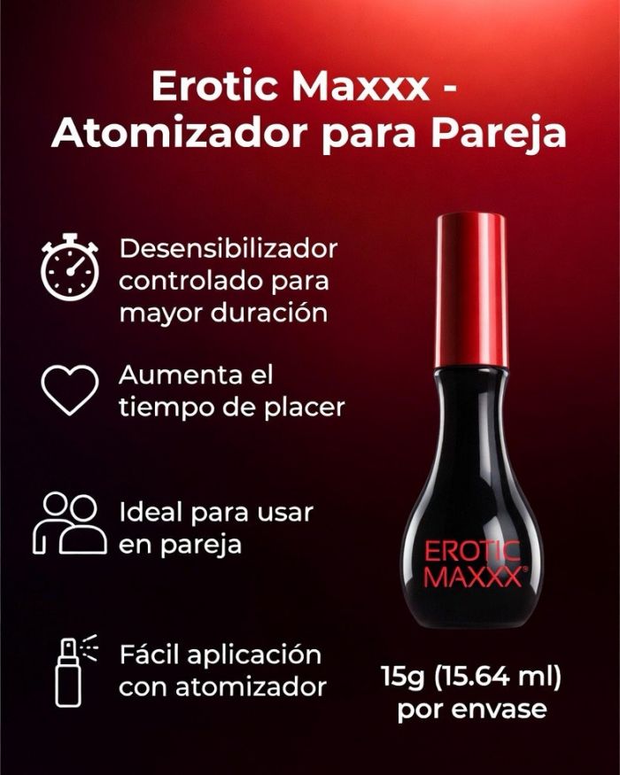 Erotic Maxxx – Atomizador Desensibilizador para Pareja