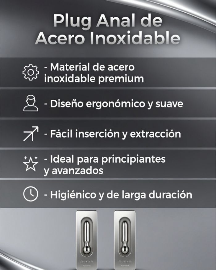 Plug Anal de Acero Inoxidable