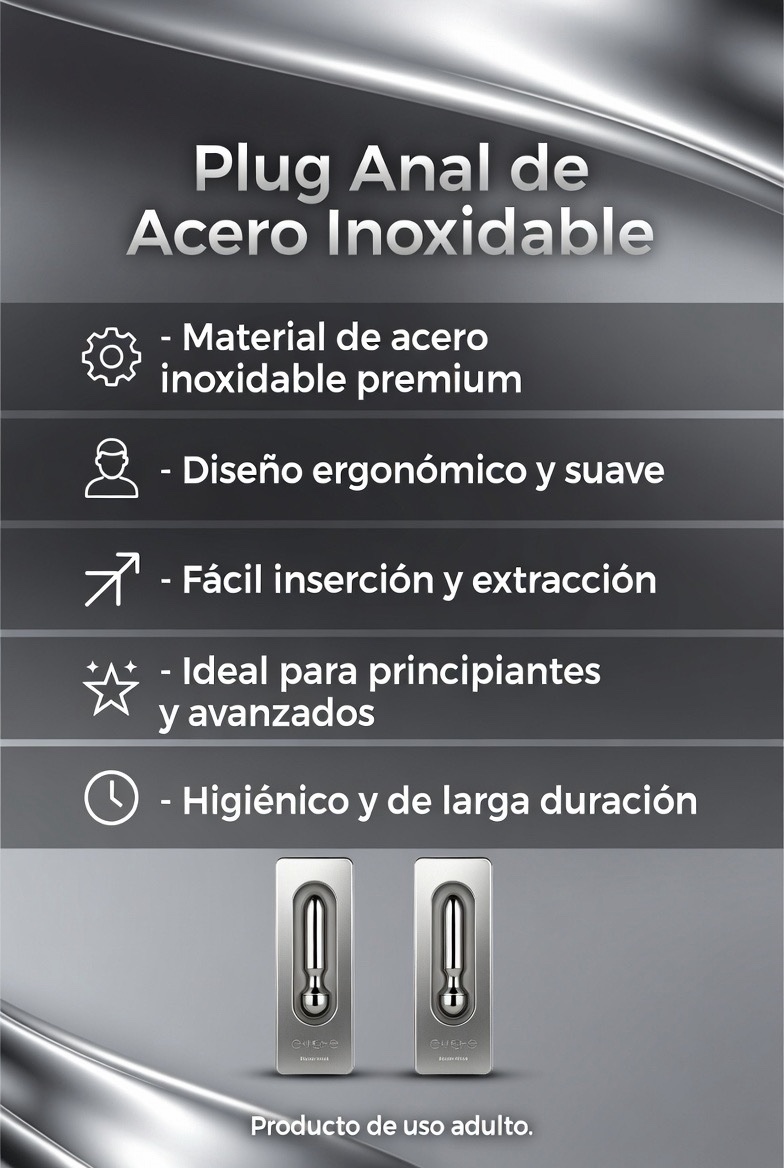 Plug Anal de Acero Inoxidable