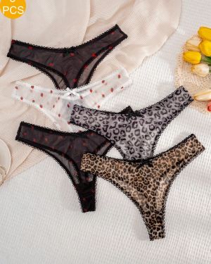 5 piezas/Paquete Bragas tipo tanga cómodas