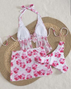 Conjunto de bikini sexy con tirantes de espagueti